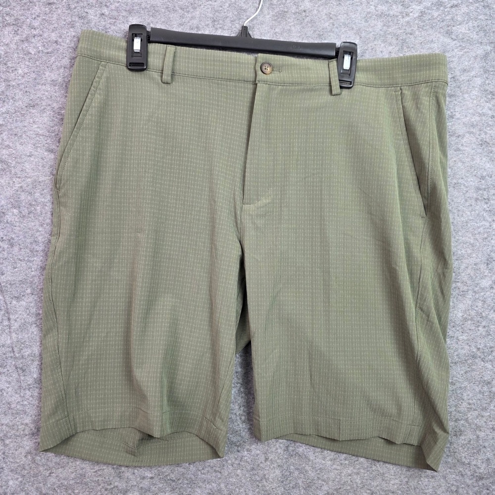 Greg Norman Mens 36 Green 4-Way Stretch Golf Shorts 9 Inch Inseam NWT 1752532